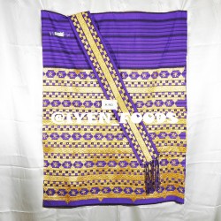 A140 KAIN TAPIS ABUNG CATUR BINTANG BAHAN UNGU